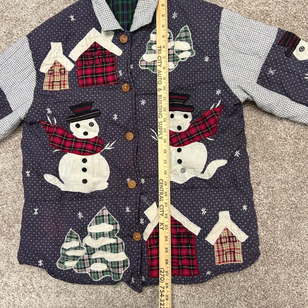 Vintage Patch Magic Reversible Jacket Christmas S… - image 4